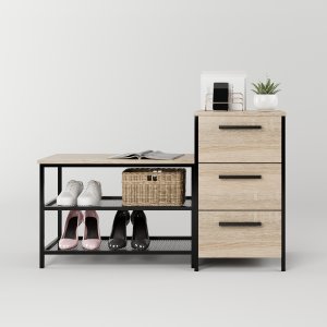 Тумба для взуття Дакара Чорна