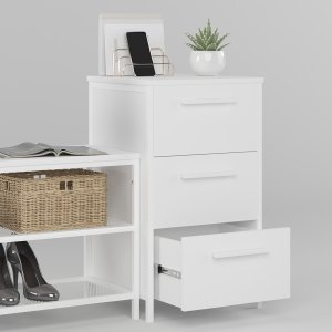 Тумба для взуття Дакара Біла