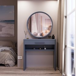 Туалетний столик із дзеркалом Аскольд Fenster колір Сірий